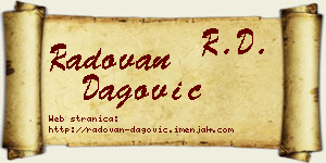 Radovan Dagović vizit kartica